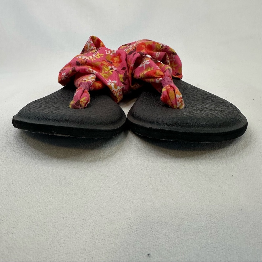Sanuk Pink Floral Women's Yoga Sling Sandals 7 - Picture 7 of 12